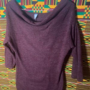 Maternity sweater dress (Maroon)